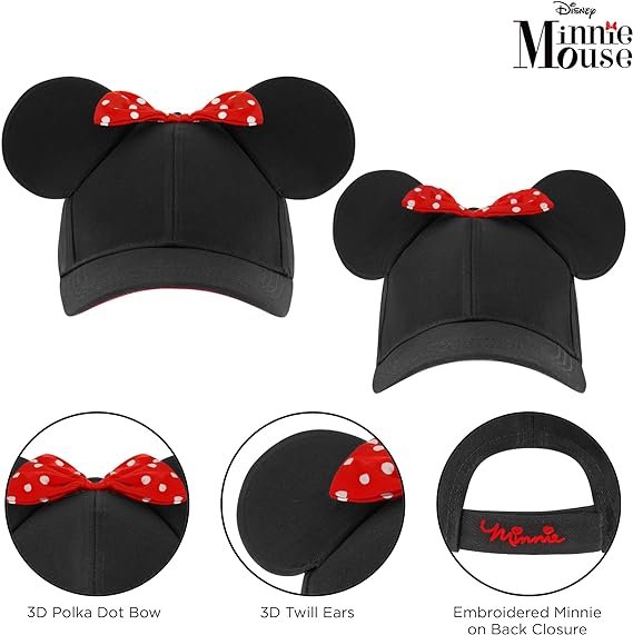 Disney Girls' Minnie Mouse Ears Hat thumbnail 2