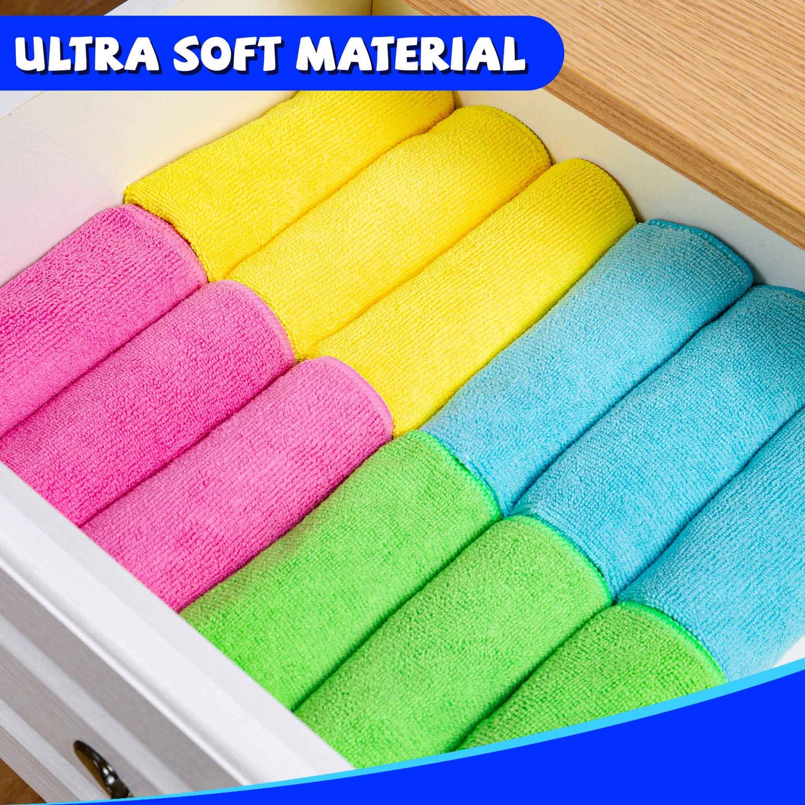 Pack of 12 Microfiber Cleaning Cloth thumbnail 3