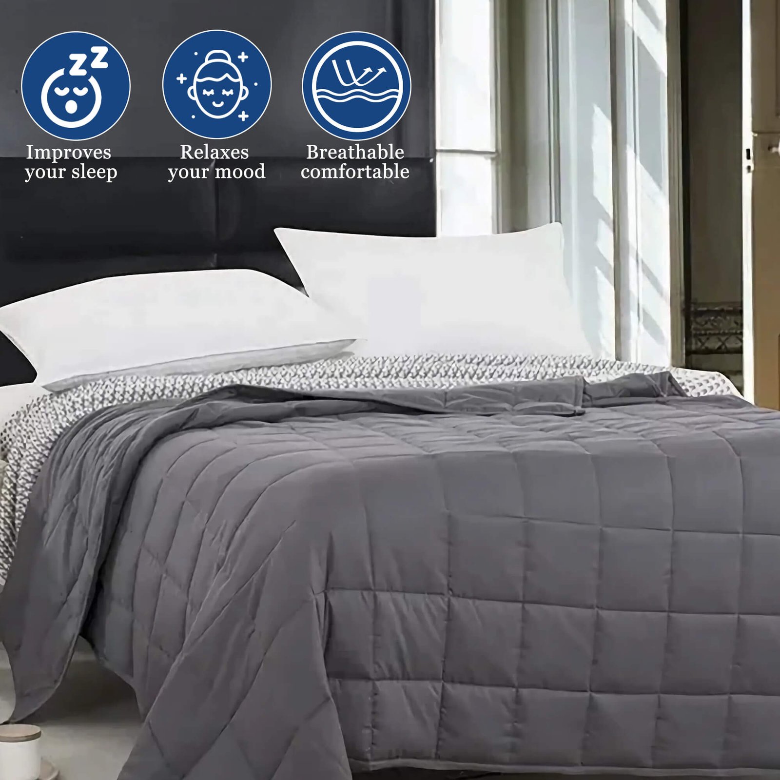 8kg Teddy Fleece Heavy Weighted Blanket thumbnail 3