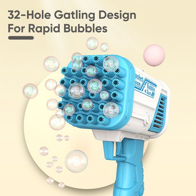 32 Holes Bubble Machine Gun