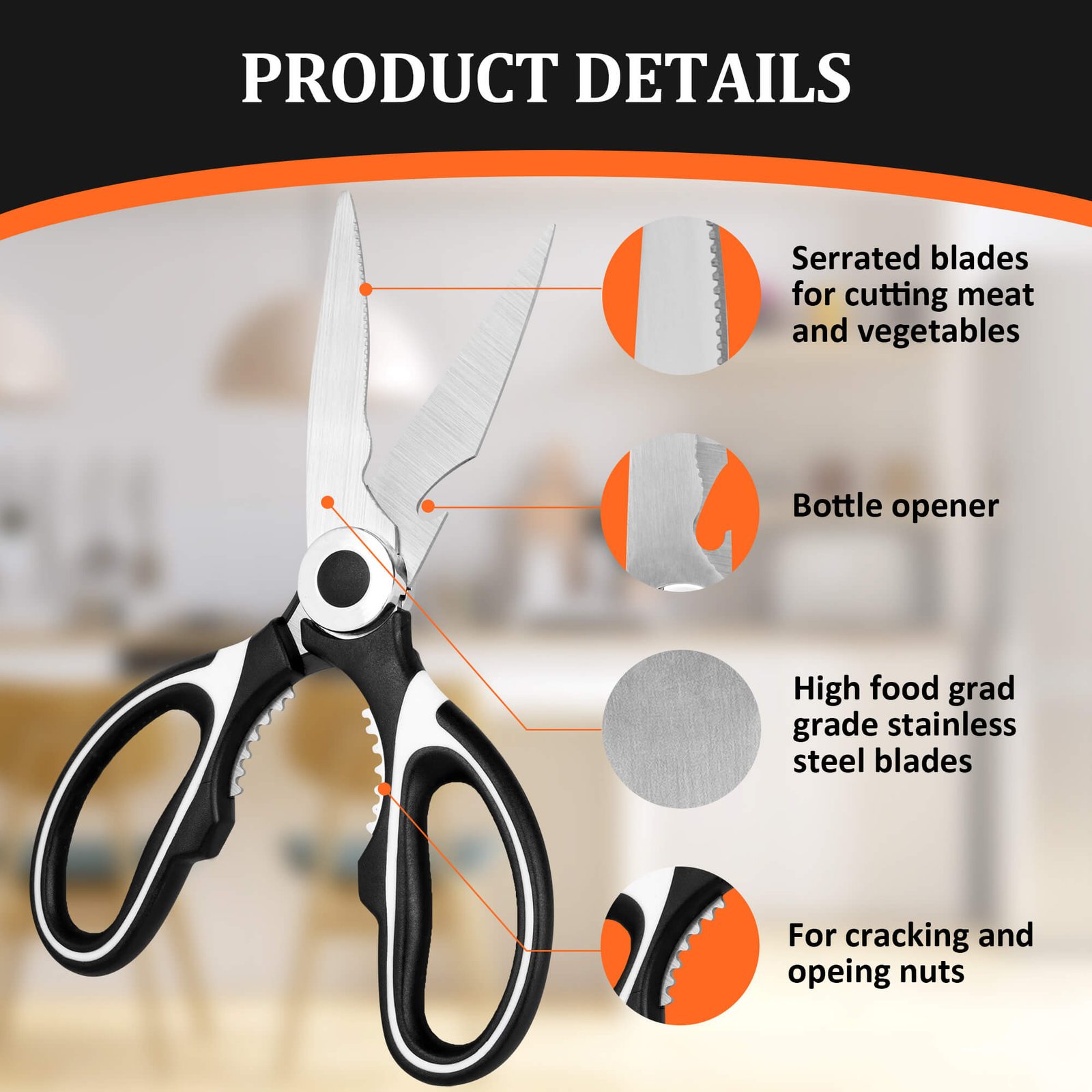 Heavy Duty Kitchen Scissors
