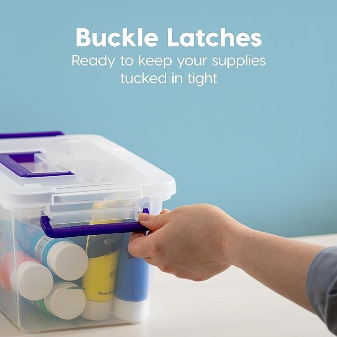 Plastic Storage Bins with Lids