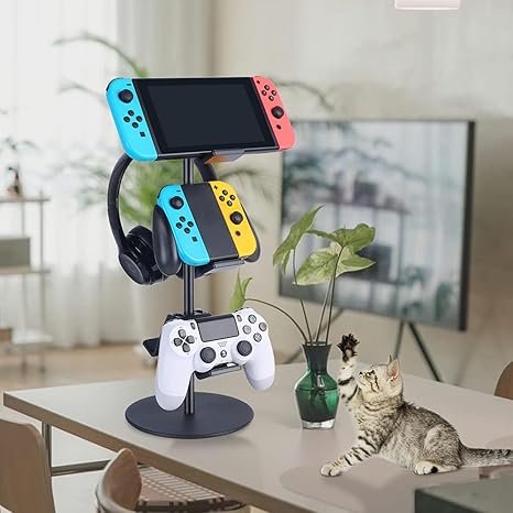 Gaming accessories stand, PC gaming controller organizer
