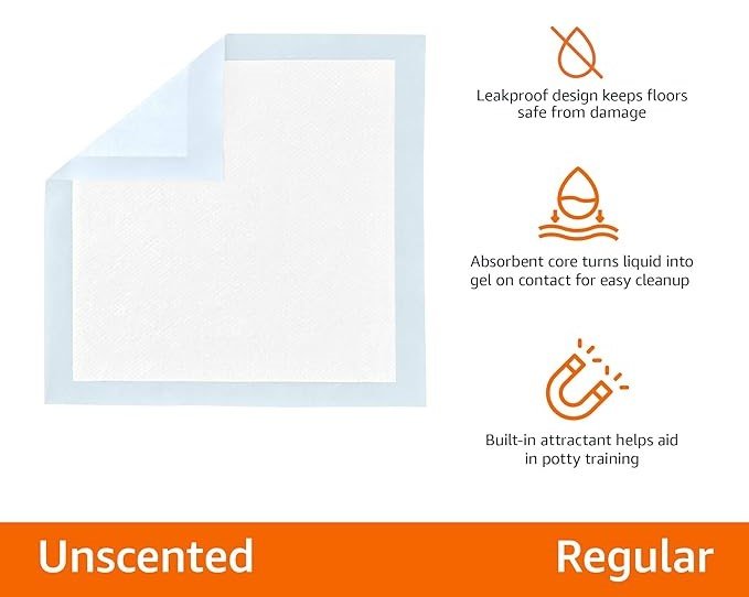 Dog and Puppy Pee Pads with Leak Proof Quick Dry Design