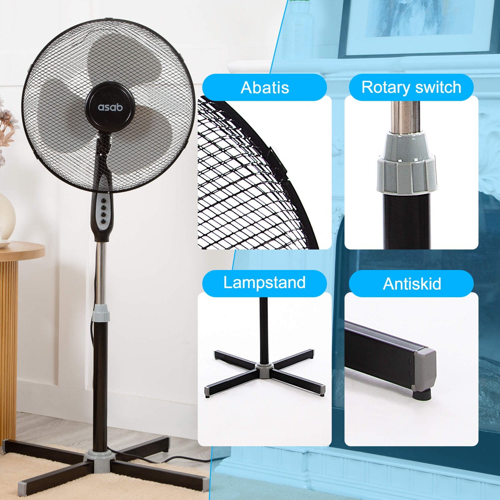 Pedestal Standing Fan