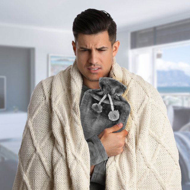 Hot Water Bottle With Cozy Fur Cover