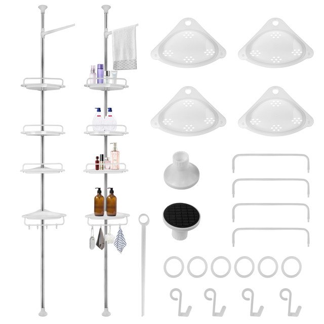 4 Tier Bathroom Corner Shelf
